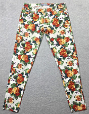 Exocet Jeans Juniors 7 Floral Skinny Slim Stretch Denim Pants Multicolor