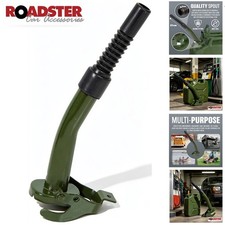 METAL JERRY CAN POURING SPOUT RUBBER FLEXIBLE NOZZLE TIP PETROL DIESEL FUEL PUMP