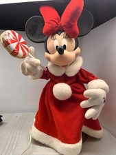 Minnie Mouse Christmas Animated Figurines Santa's Best Works 