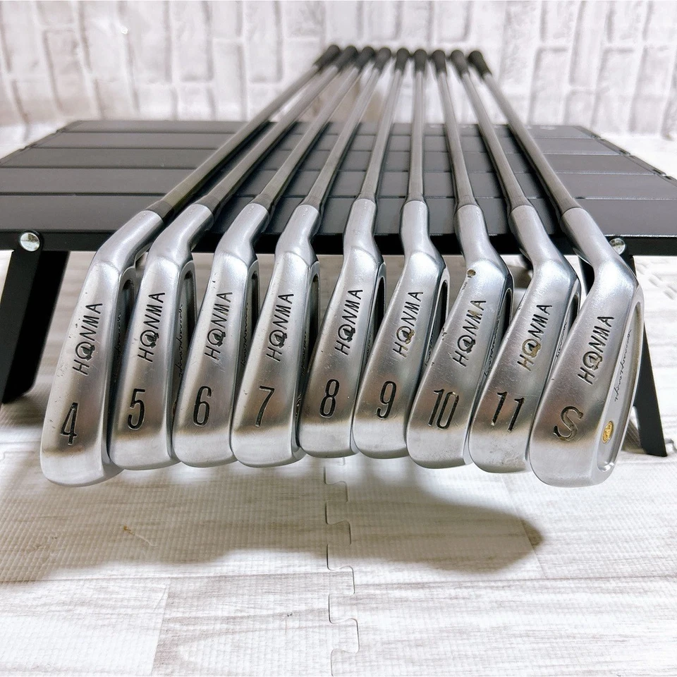 Juego de hierros HONMA GOLF LB-708 9 piezas 4-11/S 4STAR NUEVO SUPER FERRITE CARBON Flex-R1 Foto 2 de 4