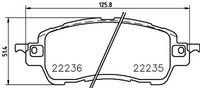 Bremsbelagsatz, Scheibenbremse P 49 055 Brembo FüR Mazda
