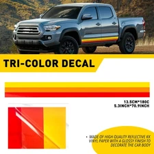 1x Racing Side Fender Door Plaid Skirt Decal Stripes Stickers Fit Sport Race Car