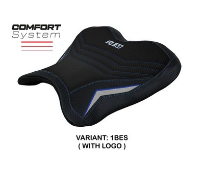 Seat saddle cover Rider Hernals Comfort Sys Blue-Silver TPZ YAMAHA R1 2015 2022