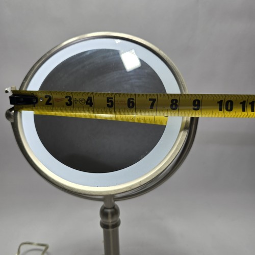 Zadro Lighted Vanity Mirror Dual-Sided Magnified LED Nickel Finish 18" - Picture 16 of 17