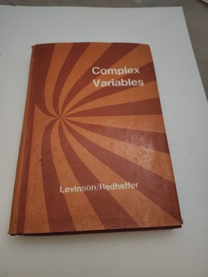 COMPLEX VARIABLES N. Levinson Holden-Day Series 1970 HC DJ Book