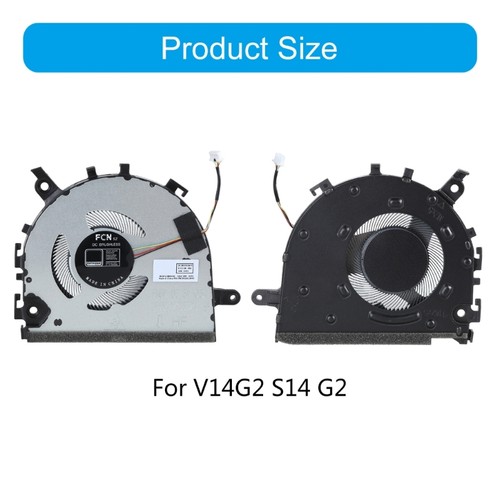 Laptop Internal Replacement Fan For Notebook V14 V15 CPU Cooling Fan Metal - Afbeelding 8 van 8