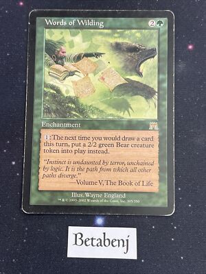 MTG Words of Wilding - Onslaught