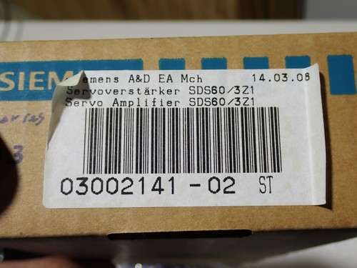 SIEMENS 03002141-02 SERVO AMPLIFIER SDS60 NEW - Picture 5 of 5