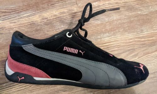 Puma Repli Cat niedrige schwarze und rosa Sneaker Damen Größe 7 - Bild 2 von 6