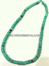 AAA Natural Turquoise Beads Strand Smooth Tyre Heishi Turquoise Gemstone Beads.