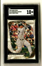 Giancarlo Stanton 2020 Panini Prizm #164 White Wave Prizm SGC 10 Gem Mint POP:1