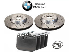 PARA BMW M4 DISCOS DE FRENO DELANTEROS RANURADOS PERFORADOS TEXTAR OEM PASTILLAS CABLE SENSOR 380mm