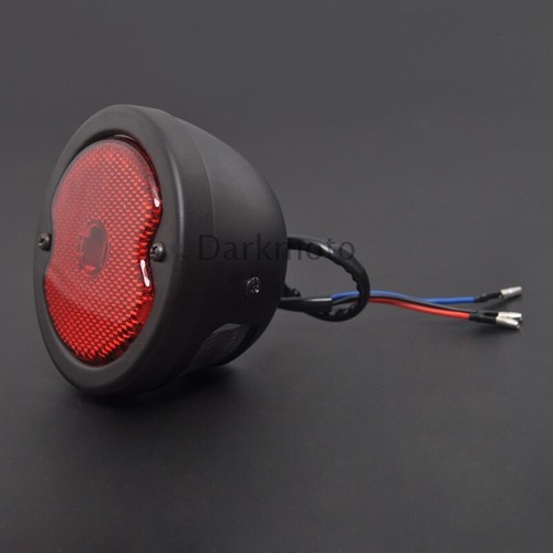 Motorcycle Retro LED Rear Tail Brake Stop Light Round Lamp For Harley Chopper - Picture 5 of 12