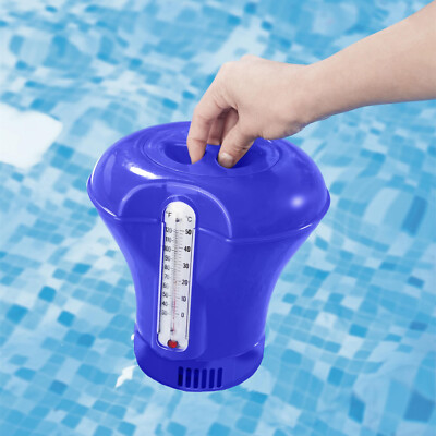 Pool Dosierschwimmer mit Thermometer 200g Chlordosierer Pool Swimmingpool