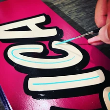 # 2 PROFESSIONAL Lettering Outlining "PRO SERIES" Multi Use Detail Brush 