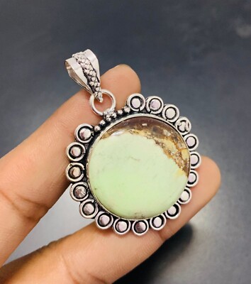 Chrsyopras Edelstein 925 Sterling Silber Handarbeit Anhänger Schmuck Geschenk für die Liebe