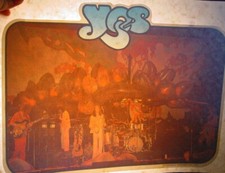 YES LIVE IN CONCERT 1970's VINTAGE AMERICANA IRON ON TRANSFER B-8
