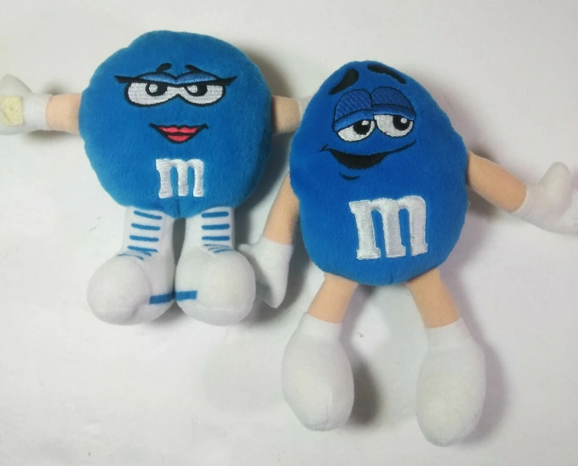 M&M Characters Small Blue Plush Stuffed Toy Dolls Mr. &