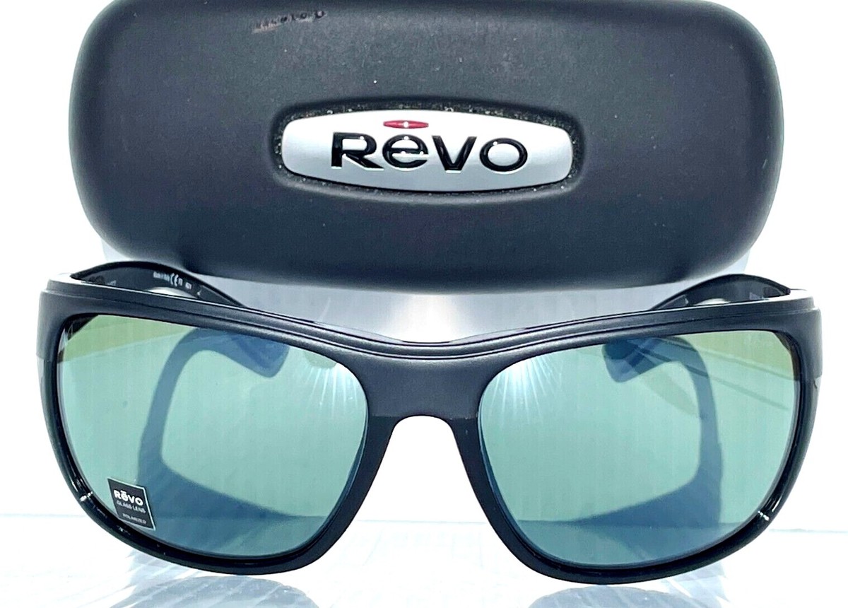 NEW Revo ENZO Matte Shiny Black POLARIZED Silver GLASS  display picture 1