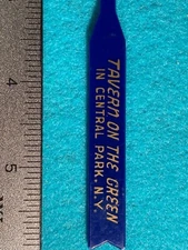 Tavern On The Green Central Park Vintage bar cocktail stirrer