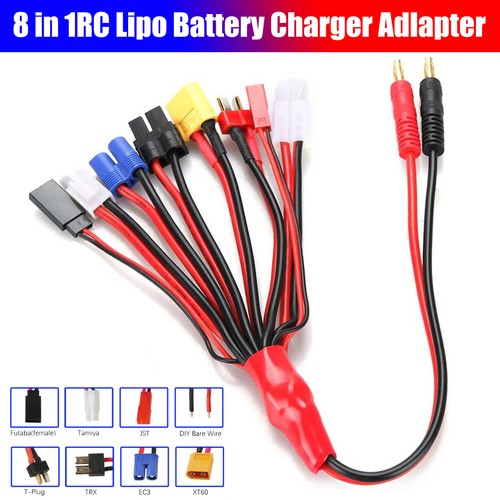 RC Charger Lipo Battery Leads Adapter Connector Splitter Octopus