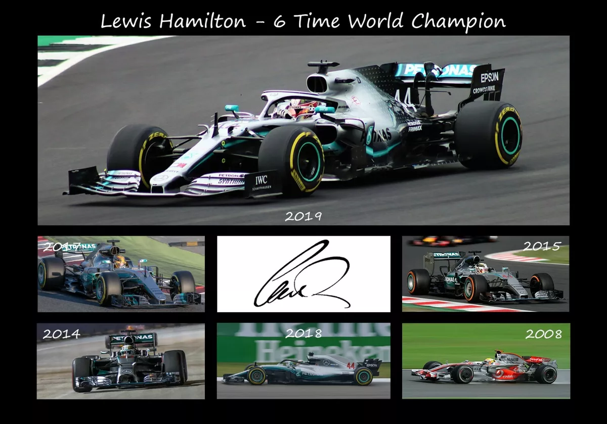 2018 Lewis Hamilton 5th World Championship Mercedes Replica F1