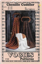 Chenille Cuddler Quilts: 36 x 45" 45" x 60" 60" x 72" Pattern by June Vogltance