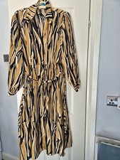Mango Animal Print Dress Size M