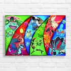 Colorful Pokemon Nintendo Anime Canvas Print Large Picture Wall Art