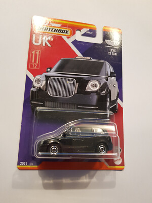 Matchbox Best of UK: LEVC TX Taxi schwarz auf Longcard OVP