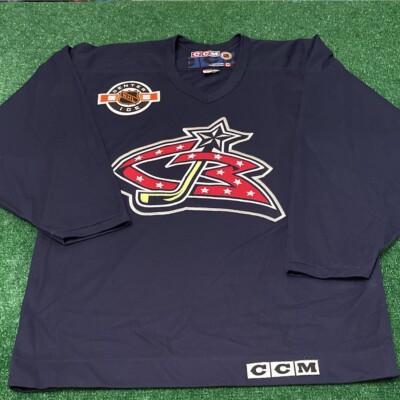 VTG 90s Columbus Blue Jackets Vintage CCM Hockey Jersey NHL Mens