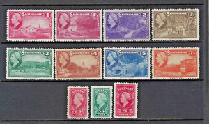 Suriname 1945 #184-190, 199, 197, 199, 206 MNH Assortment