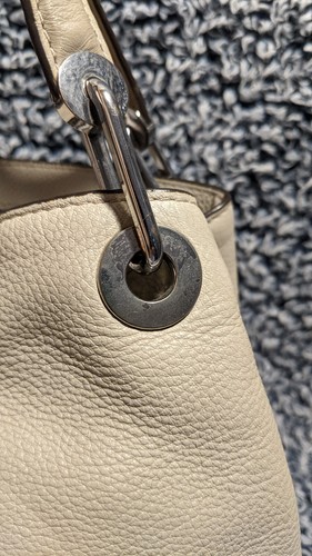 Michael Kors Handtasche Beuteltasche Raven Large Creme Pebbled Leder - Bild 7 von 24