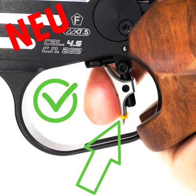 FIRST-DOT Match Abzugsringe für alle Luft + KK Gewehre, Luftpistole, Sportpistole! NEU!