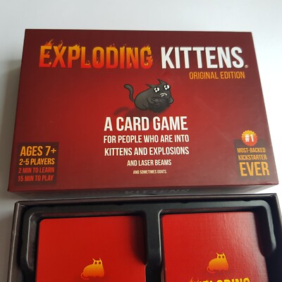Exploding Kittens Kartenspiel Original Edition komplette Anleitung 2015 Katzen