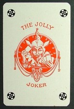 1 x The Jolly Joker playing card Drink Abts Tonic Cola Orange Citron AD 429