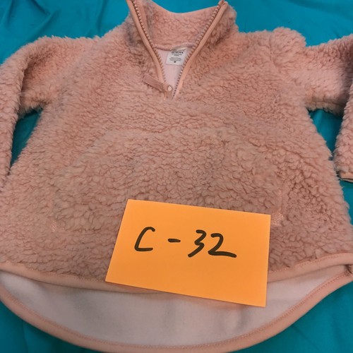 Carter's Baby Girl Fuzzy Jacket - Pink- Size 24 Month $38.00 pullover 1/4 zip - Picture 4 of 4