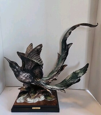 Vntg Giuseppe Armani BIRD OF PARADISE 1990 No COA/BOX Capodimonte Italy Pic/Desc