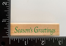 Hero Arts Seasons Greetings Wood Mounted Rubber Stamp
