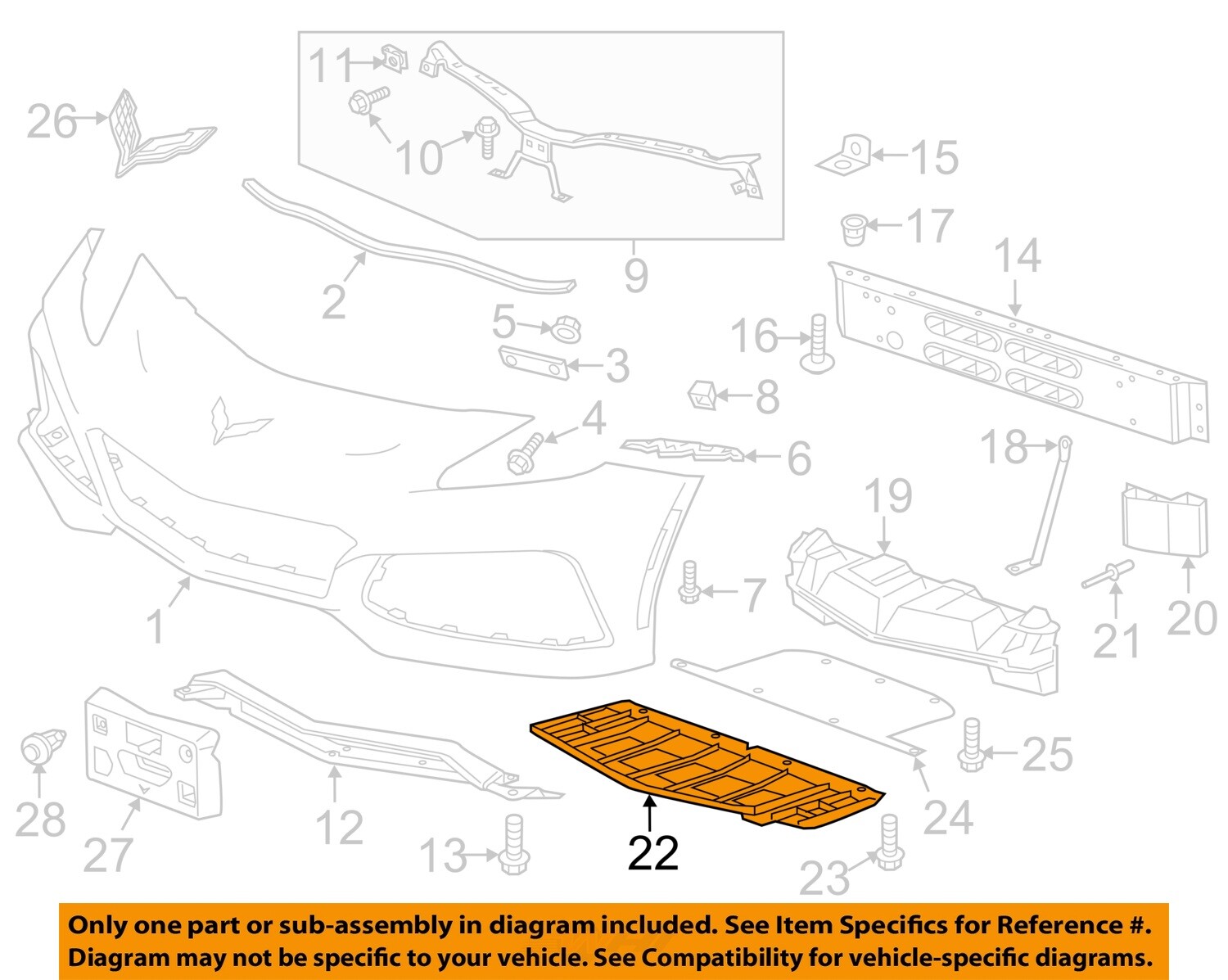 Chevrolet GM OEM Front Deflector 84017727 | eBay