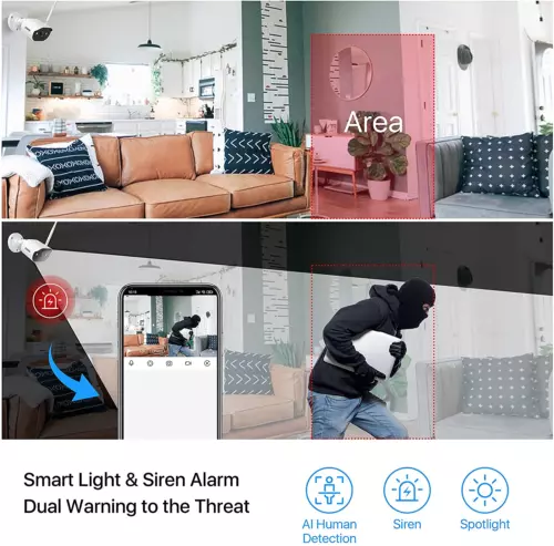 ZOSI H.265+ 8CH NVR 2MP WIFI 1080P Wireless Instant Alert Camera System 1TB HDD - Picture 5 of 9