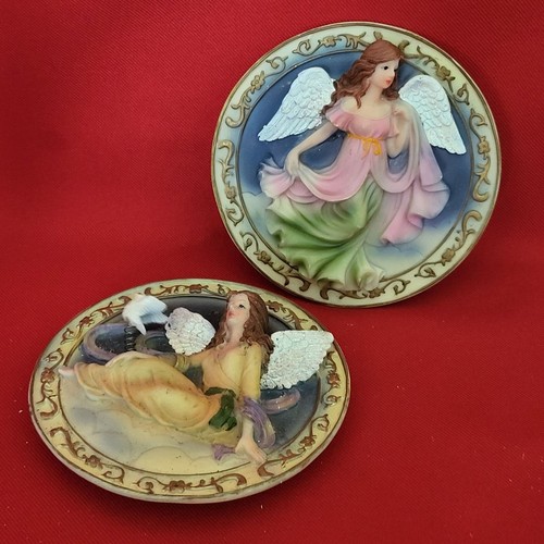 Handcrafted Angel Plate Decorative Easel Included NIB - Picture 10 of 11