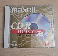 Maxell CD-R Music 74min For Audio Recording  Single CD - NEW & SEALED