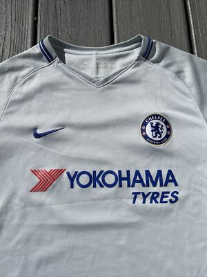 Nike Authentic 2017 Boy's Sz XL Chelsea FC Soccer Jersey ~Gray