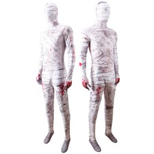 The Mummy Jumpsuit Monster Bodysuit Stage Cosplay Costume Halloween Adult/Kids