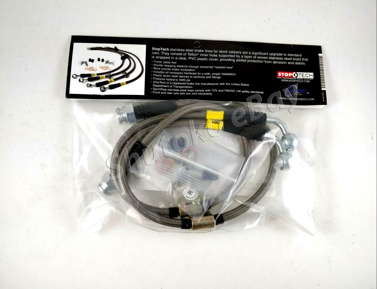 STOPTECH SS STAINLESS STEEL FRONT BRAKE LINES FOR 0411 MAZDA RX8 RX8