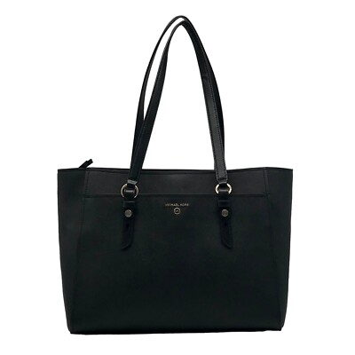 Michael Kors Sullivan Black Saffiano Leather Large Tote