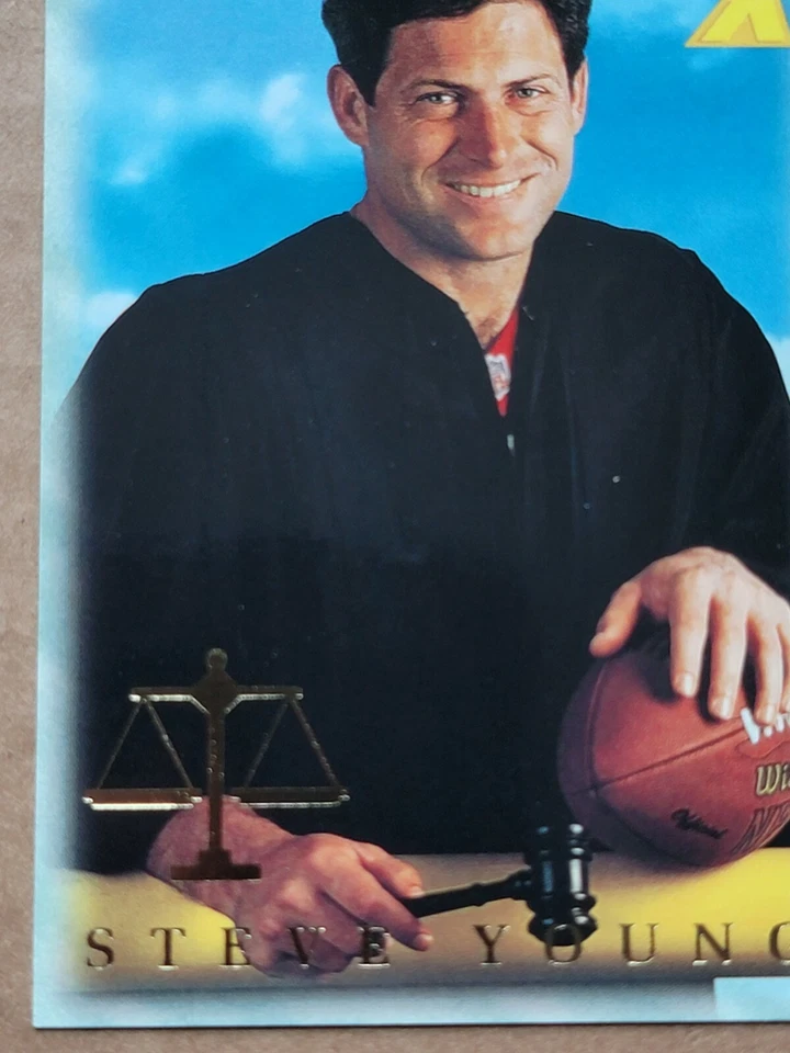 Steve Young 1995 Pinnacle Law Football Card #192 - Image 4 of 4