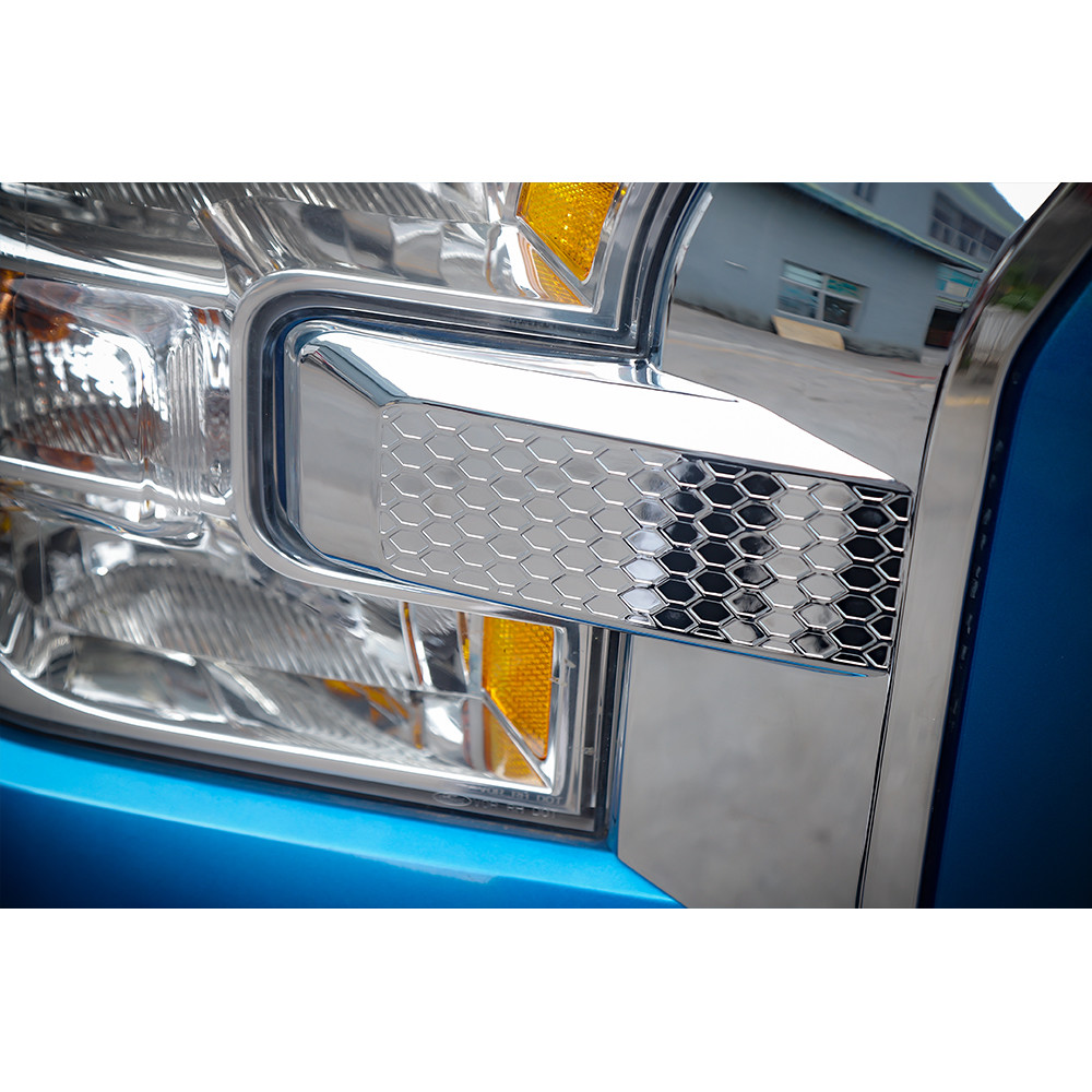 Front bumper headlight & grille Chrome Cover trim for 15+ Ford F150 Accessories eBay