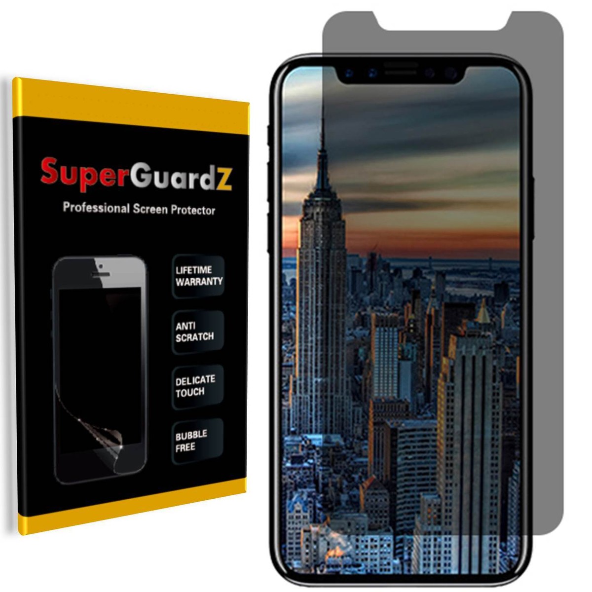 SuperGuardZ® Privacy Anti-Spy Screen Protector For iPhone X / 10 
